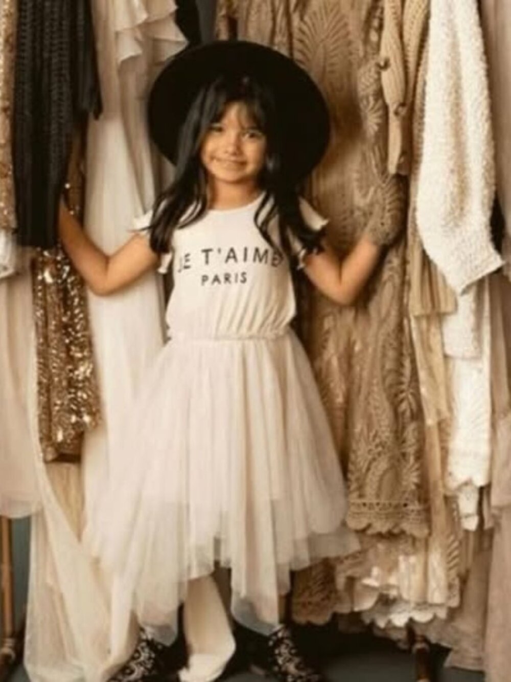 Joyfolie Je T’aime Paris gets dress in Sand- Mia Joy